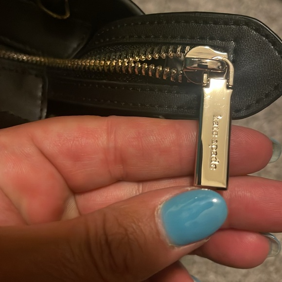 NEW black leather Kate Spade satchel two way bag - Picture 10 of 12